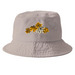 "Flowers" Hats, a Khaki Printed Bucket Hat