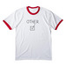 Other, a White/ Red Cotton Ringer Tee