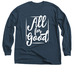 Women's All For Good, a Navy Classic Long Sleeve Tee