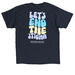 Let's End The Stigma Shirt, a Navy Classic Unisex Tee (back-view)