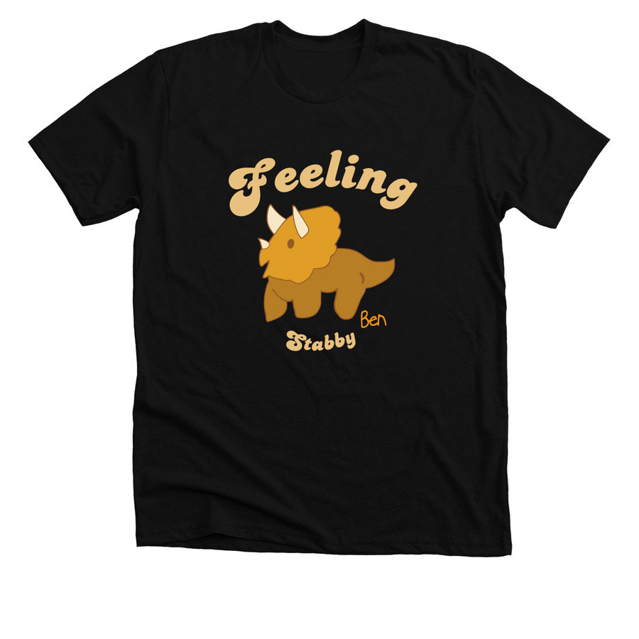 Feeling Stabby!&nbsp;, a Solid Black Blend Premium Unisex Tee