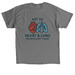 TRANSPLANT TEAM, a Charcoal Classic Unisex Tee (back-view)