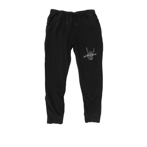 Wild Child Joggers, a Black Midweight Fleece Joggers