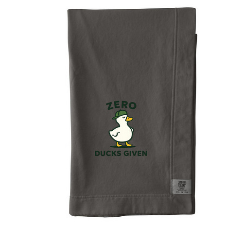 Zero Ducks Given Blanket, a Pepper Comfort Colors Blanket