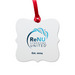 ReNU Syndrome United Holiday Ornament, a White Aluminum Square Ornament