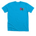 Feathers & Fangs FF Logo, a Neon Blue Premium Unisex Tee