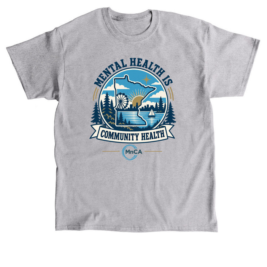 Mental Health in Community Health, a Sport Grey Classic Unisex Tee