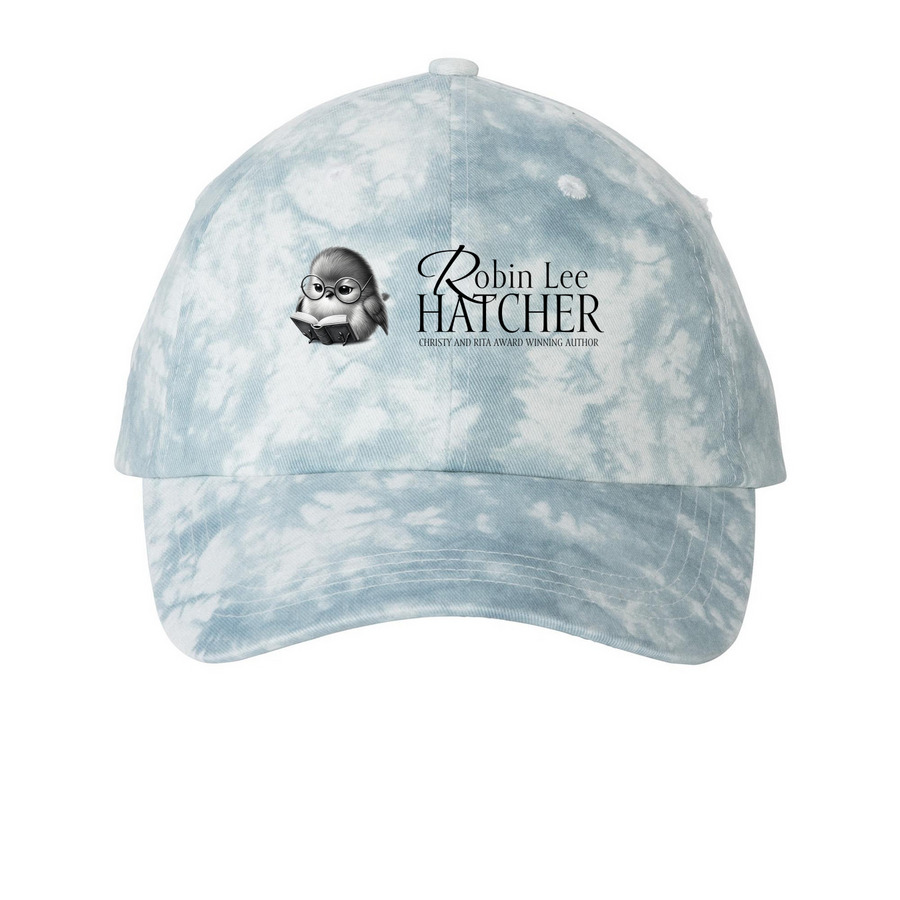Author Logo, a Light Blue Printed Tie Dye Baseball Hat