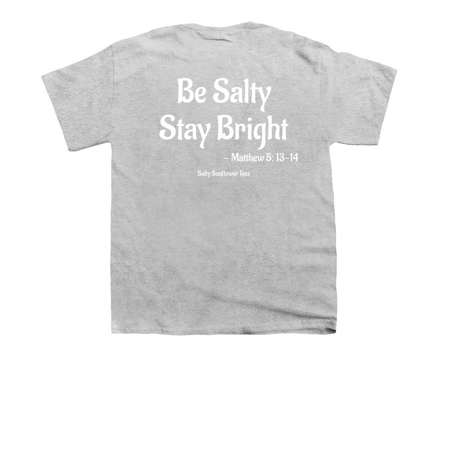Matthew 5:13-14, a Sport Grey Youth Unisex Tee (back-view)