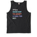 Good Day To Adopt, a Black Comfort Colors Tank Top