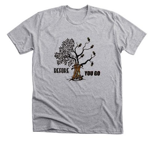 Before You Go Wisdom Tree, a Athletic Heather Premium Unisex Tee