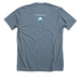 Save Monarchs!, a Heather Slate Premium Unisex Tee (back-view)