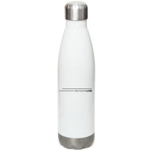 the homeLAB- water bottle, a White Stainless Steel Water Bottle