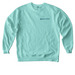 Little Fighter, Big City, a Chalky Mint Comfort Colors Crewneck Sweatshirt