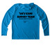 Wedgie Shirt - Performance, a Sapphire UV Performance Long Sleeve Hoodie (back-view)