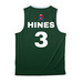LH3 FAN SEMI PRO JERSEY, a Forest Green/ White Reversible Basketball Jersey (back-view)