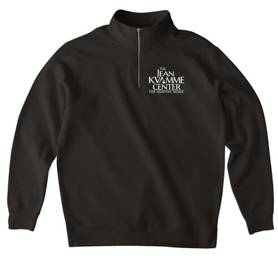 The Herd, a Black Midweight Quarter Zip Pullover