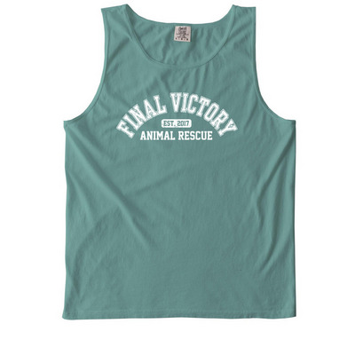 Est. 2017 Varsity Tee, a Seafoam Comfort Colors Tank Top