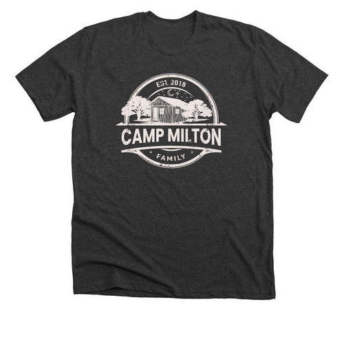 Camp Milton Family, a Dark Grey Heather Premium Unisex Tee