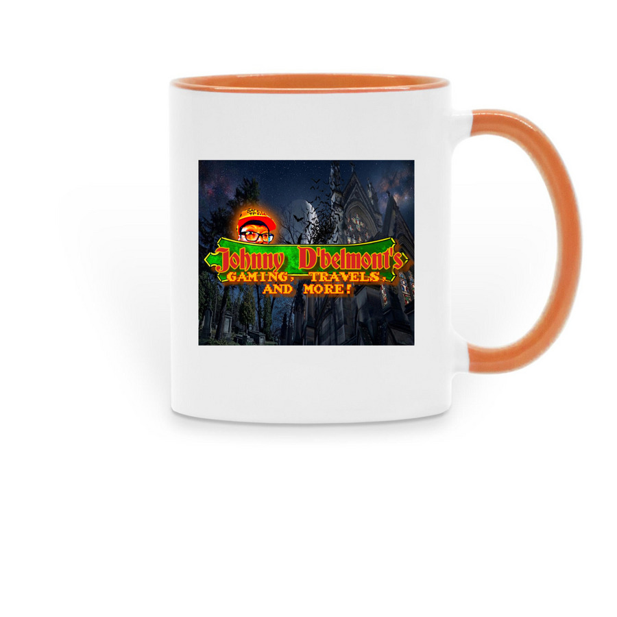 D'belmont's Mugs!, a Orange Two-Tone Ceramic Mug