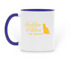 Golden Oldies Mugs, a Dark Blue Two-Tone Ceramic Mug (back-view)