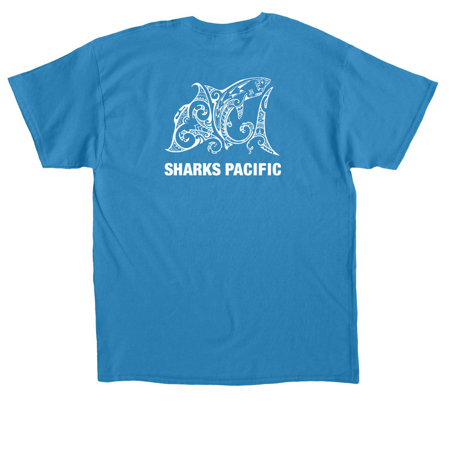 Unisex Tees, a Sapphire Classic Unisex Tee (back-view)