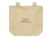 We Can Lead Change tote bags, a Oyster Organic Cotton Tote Bag (back-view)