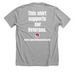 Supporting our Veterans., a Athletic Heather Premium Unisex Tee (back-view)