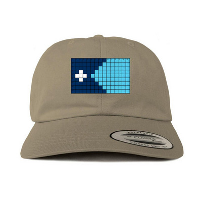 Hats, a Khaki Printed Classic Baseball Cap