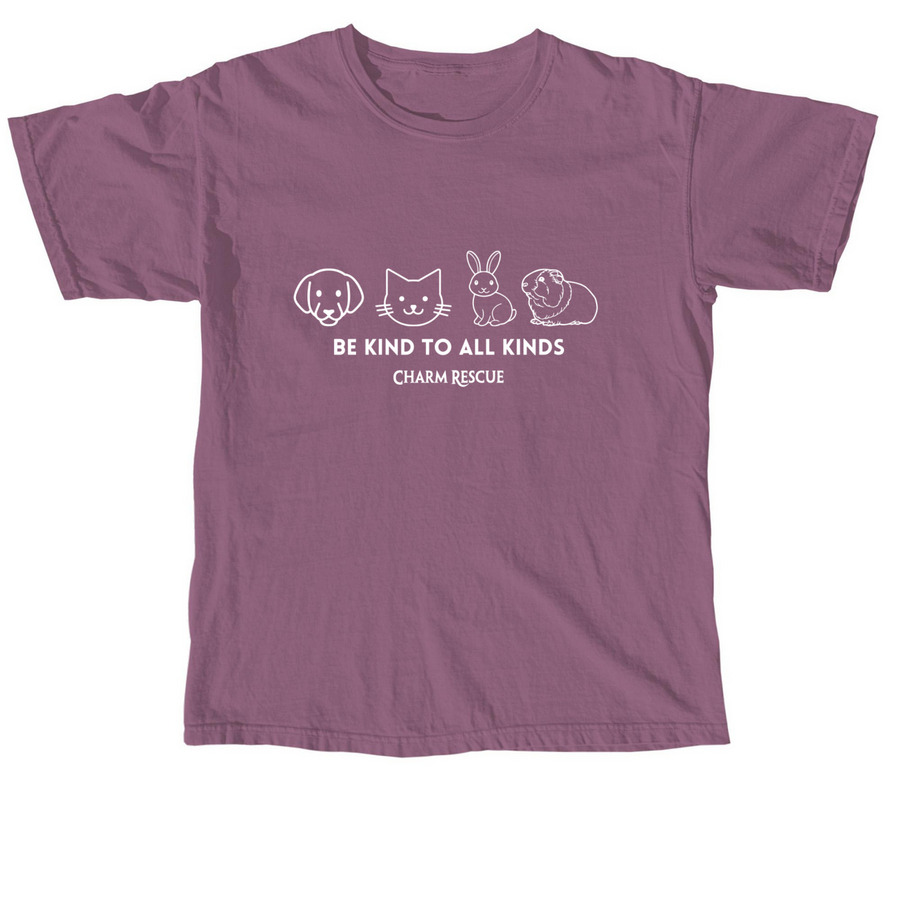 Be Kind to All Kinds, a Berry Comfort Colors Unisex Tee