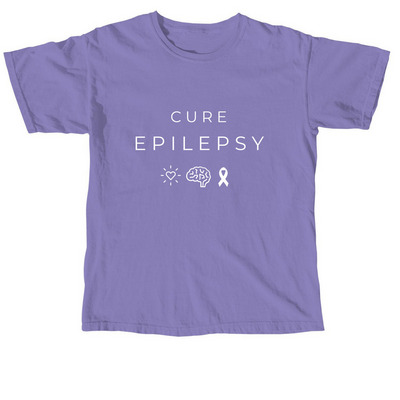 2026 Cure Epilepsy!, a Violet Comfort Colors Unisex Tee