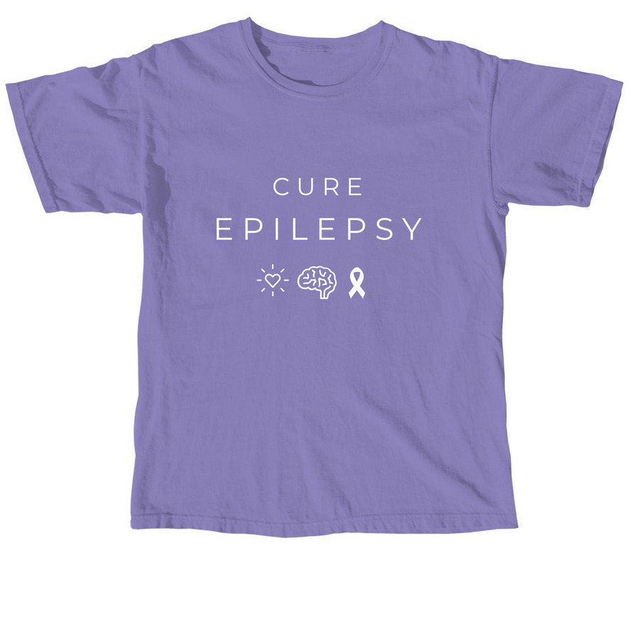 2026 Cure Epilepsy!, a Violet Comfort Colors Unisex Tee