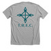 T.R.E.C. SWAG, a Athletic Heather Premium Unisex Tee (back-view)