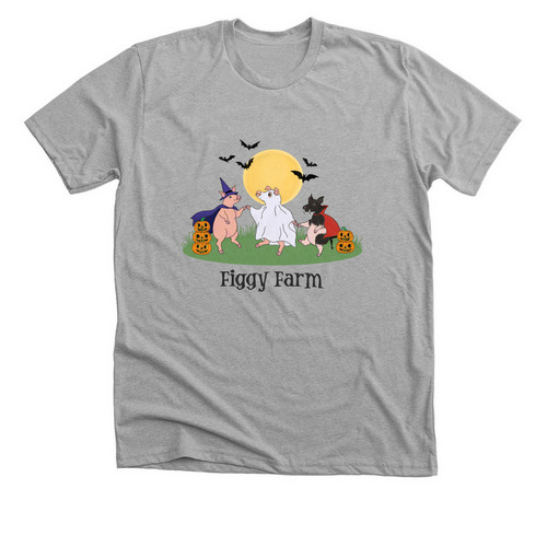 Halloween Greetings from Figgy Farm&nbsp;?, a Athletic Heather Premium Unisex Tee