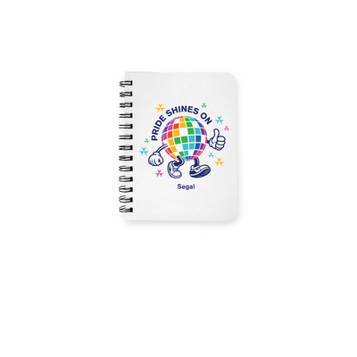 Pride@Segal 2026 Notebook, a White Spiral Notebook