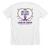 WW Lasso Up Cancer - Team Shirt, a Solid White Blend Premium Unisex Tee (back-view)