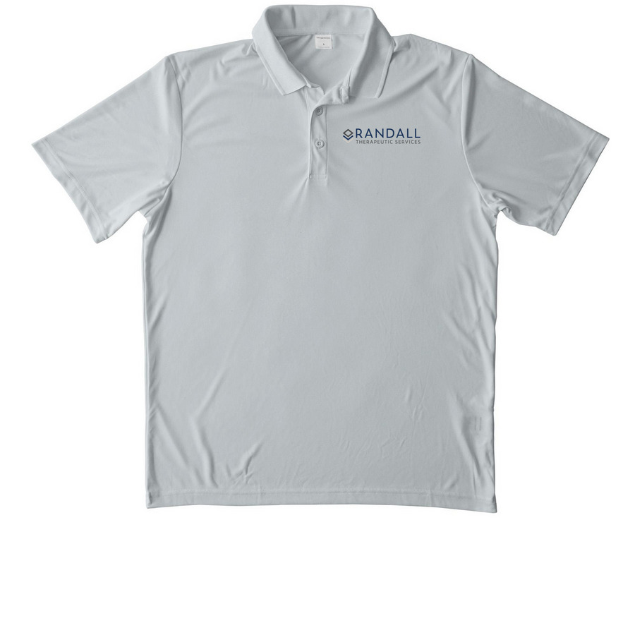 Activewear, a Silver Unisex Performance Polo