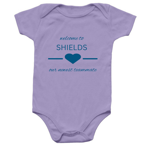 Welcome to SHIELDS Onesie, a Lavender Infant Onesie