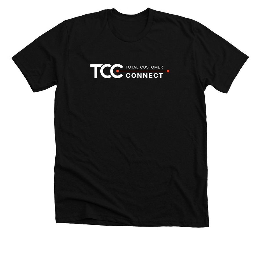 Total Customer Connect Shirts, a Solid Black Blend Premium Unisex Tee