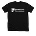 Parkinson's Foundation White Logo, a Solid Black Blend Premium Unisex Tee