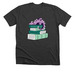 Book Dragon, a Dark Grey Heather Premium Unisex Tee