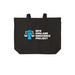 New England Innocence Project Tote Bag, a Deep Black Cotton Canvas Tote Bag