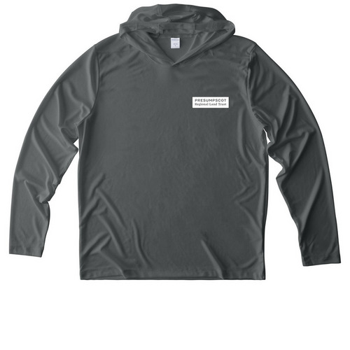 PRLT Sun Hoodie, a Dark Smoke Grey UV Performance Long Sleeve Hoodie