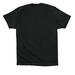 Love Shouldn't Hurt Retro Design, a Vintage Black Premium Cotton Tee (back-view)