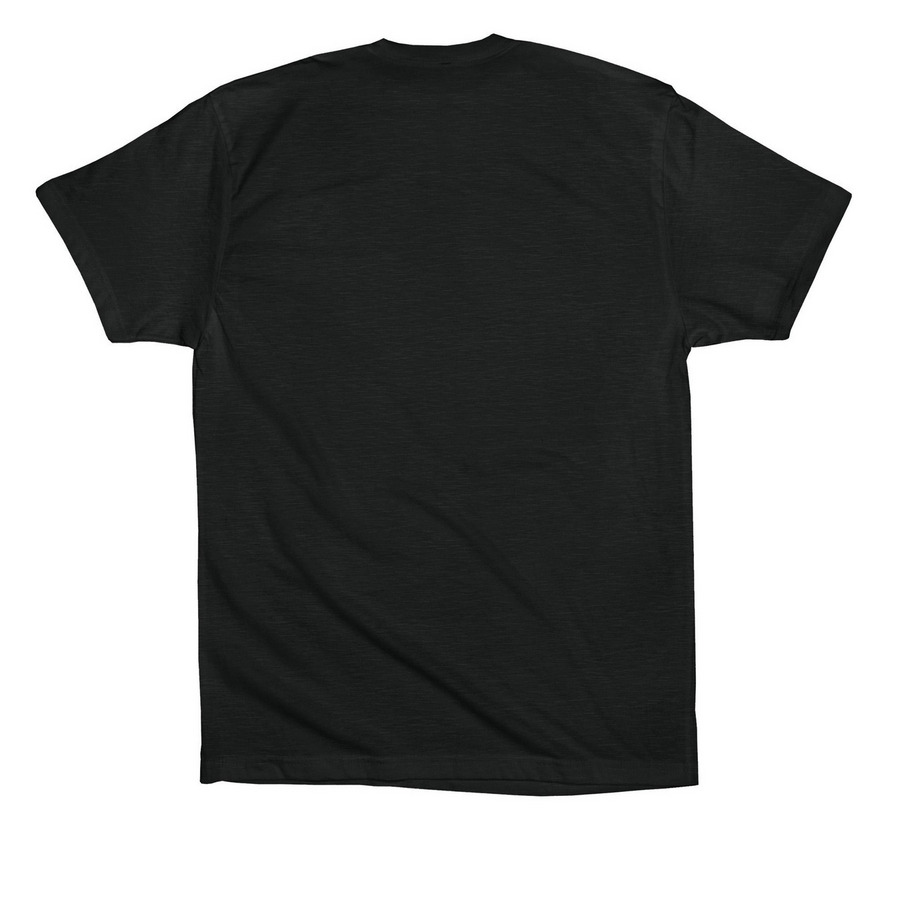 Love Shouldn't Hurt Retro Design, a Vintage Black Premium Cotton Tee (back-view)