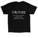 Solitude Attire&nbsp;, a Black Classic Unisex Tee (back-view)
