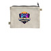 OGL 25 D&D Dice Bag- Tan, a Natural 9"x7" Hemp Blend Pouch (back-view)