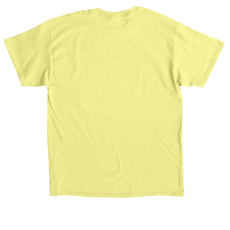 Cowgirl: Go Gold, a Cornsilk Classic Unisex Tee (back-view)