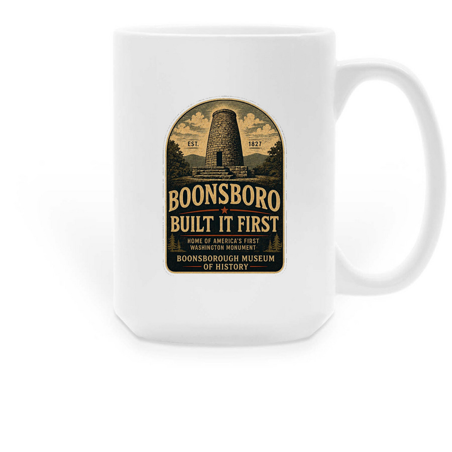 Coffee Mug Boonsboro Built it First&nbsp;, a White Large Coffee Mug