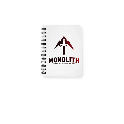 Monolith Official Player Notebook, a White Spiral Notebook